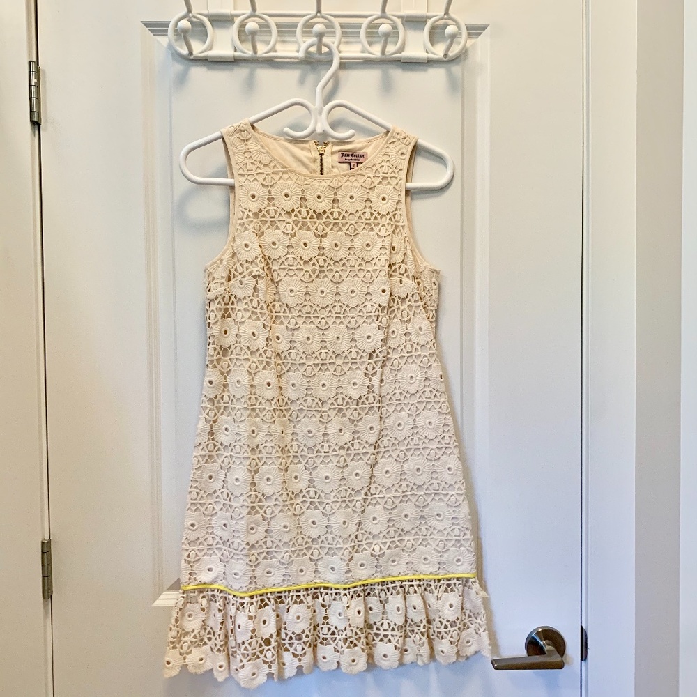 Juicy Couture Daisy Guipure Crochet Lace Dress